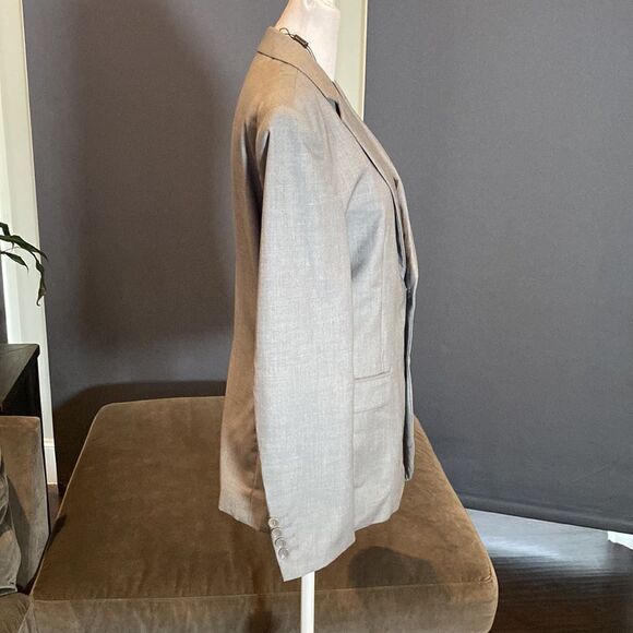 Men’s or Teen Light Gray Slim Fit Suit Jacket Prom Party Wedding Size XS NWT - Picture 2 of 10
